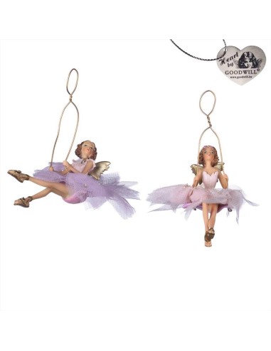 GOODWILL Ballerina fatata su altalena 12,5cm - 2 varianti