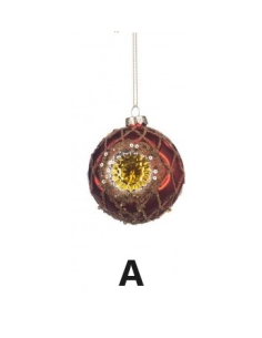 Pallina di vetro 3D rosso 3 modelli Goodwill 2