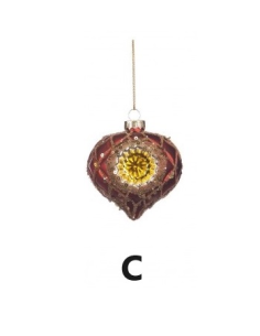 Pallina di vetro 3D rosso 3 modelli Goodwill 2