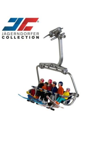 Personaggi Seduti Snowboarder 6pz JC54500 per Seggiovie Jägerndorfer