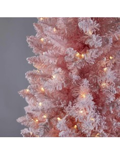Albero di Natale Candy Rosa Innevato H180cm con 360 LED – EDG 2