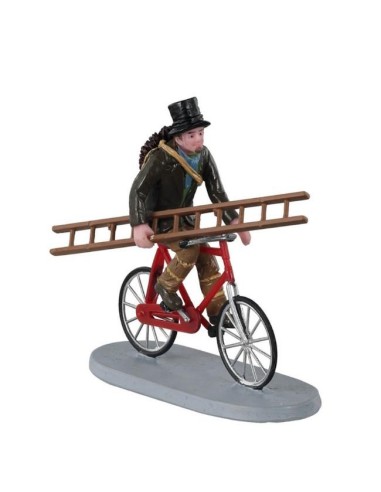 LEMAX 12035 Travelling Chimney Sweep - Spazzacamino in bici