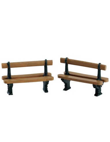 Double Seated Bench - Panchina Set di 2pz 74235 Lemax