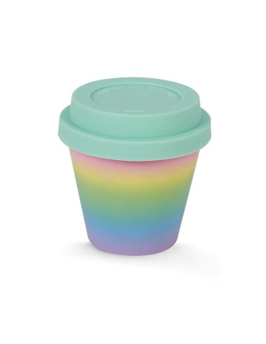 Tazzina da caffè con tappo silicone 90 ml - Macaron