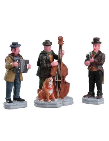 Streetside Trio - Artisti di Strada - Set di 3pz 52035 LEMAX 🎷🎺