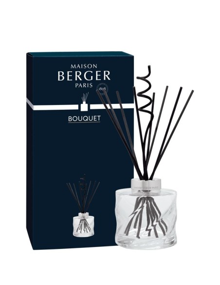 Diffusore a Bastoncini BOUQUET Spirale Trasparente 222ml - Design Eleg