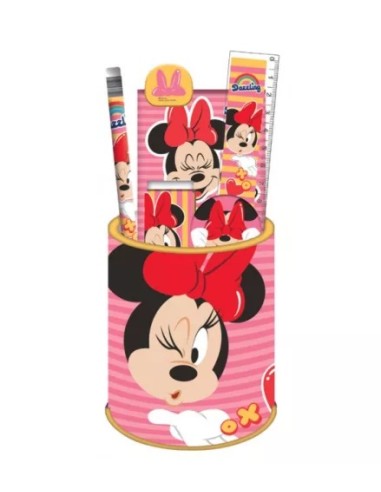 Set portapenne con cancelleria 7 pz Minnie