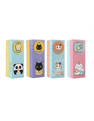 iTOTAL Organizer Portapenne Kawaii - 4 Colori e Design Adorabili! 🐼😺