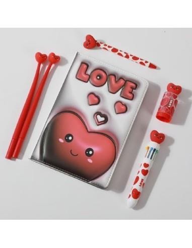 iTOTAL Agenda A5 squishy 3D CUORE Follow your heart