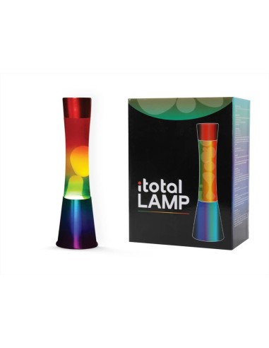 Lampada Lava LED Rainbow H40 cm - Magia di Colori in Movimento!