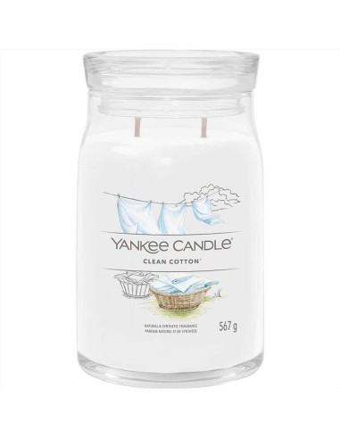 CLEAN COTTON Giara Grande Yankee Candle - Freschezza pura a casa tua!