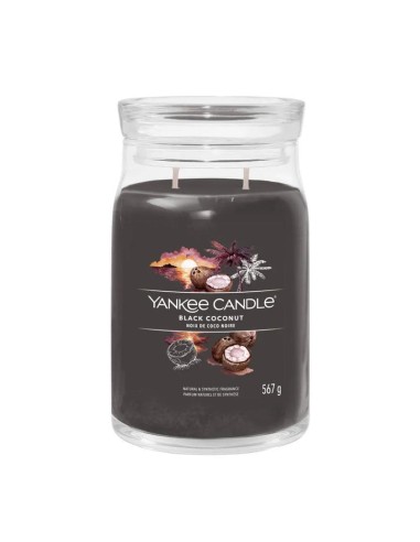 BLACK COCONUT Giara Grande Yankee Candle - Rilassati tropicale a casa 