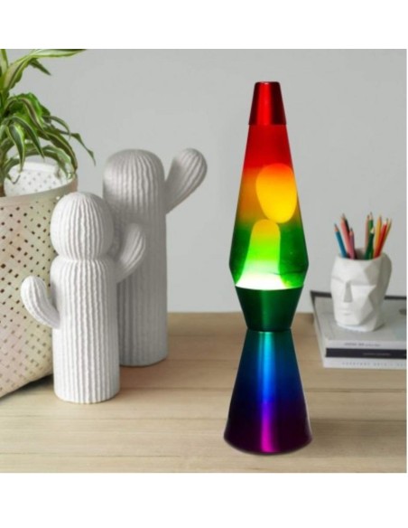 Lampada lava rainbow 36 cm