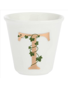 Bicchierino da espresso T con cucchiaino - La Porcellana Bianca  2