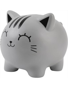 iTOTAL Salvadanaio GATTO GRIGIO 🐈⬛ | Diamante Rosa