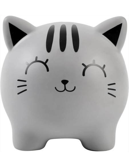 iTOTAL Salvadanaio GATTO GRIGIO 🐈‍⬛ | Diamante Rosa