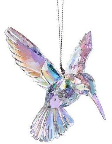 Decorazione 3D Colibrì Iridescente Trasparente - Magia e Raffinatezza!