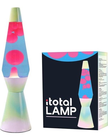 iTOTAL Lampada lava LED Arcobaleno Pastello h40cm