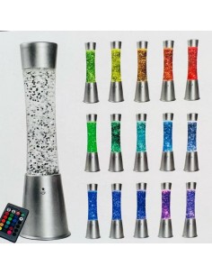 iTOTAL Lampada Glitter LED Cambiacolore H41,5cm 2