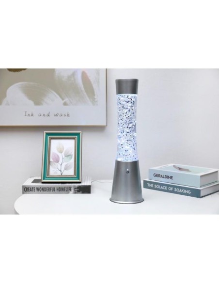 iTOTAL Lampada Glitter LED Cambiacolore H41,5cm