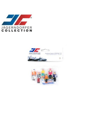 Personaggi Seduti Snowboarder 6pz JC54500 per Seggiovie Jägerndorfer