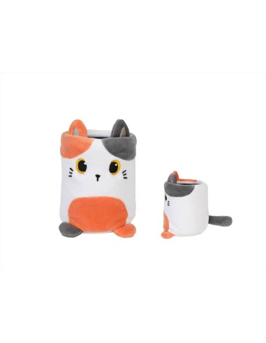 Portapenne Plush GATTO ARANCIONE - Morbido e Adorabile!