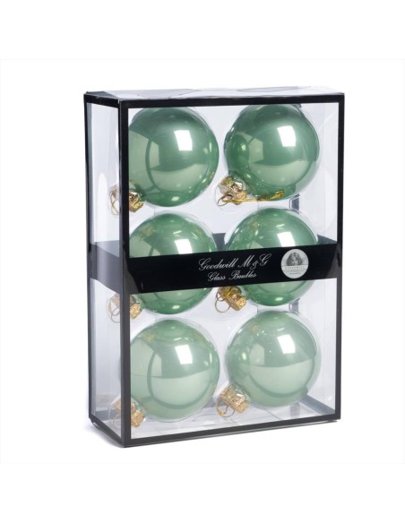 GOODWILL Pallina di vetro d.7cm VERDE MENTA opaco