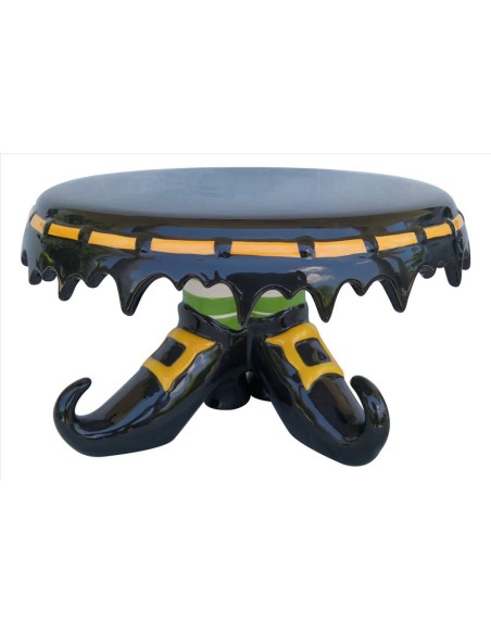 Alzata porta dolci piedi di strega Halloween - Diamante Rosa