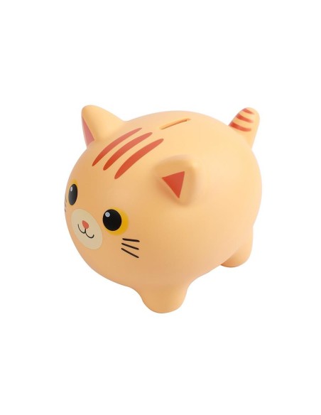 iTOTAL Salvadanaio Gatto Arancione Tabby 🐱💰 - Divertente e Spazioso 