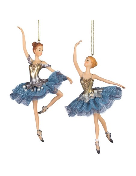 GOODWILL Ballerina tutù tulle champagne blu 19cm - 2 varianti