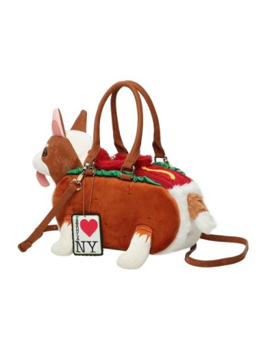 VENDULA LONDON Borsa Pretzel The Corgi Grab - New York Cats e Corgis