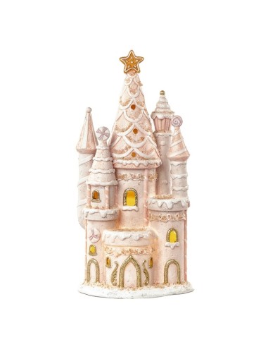 Castello Candyland 34cm con LED e Musica Fiabesca