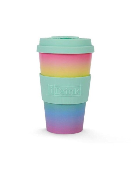 iTOTAL Tazza con tappo silicone 435 ml MACARON