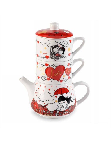 Tea for Two LOVE – Teiera e 2 Tazze in Set Romantico! ❤️☕ Idee Romanti