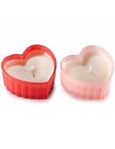 Candela Profumata Cuore in Vetro Innamorati ❤️ - 2 Colori 2