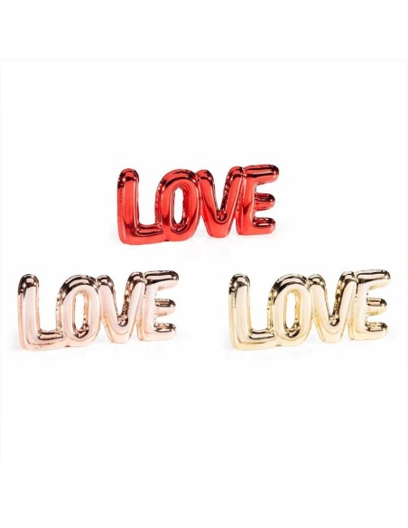 Scritta Love effetto Palloncino Metalizzato - 3 Colori 💖