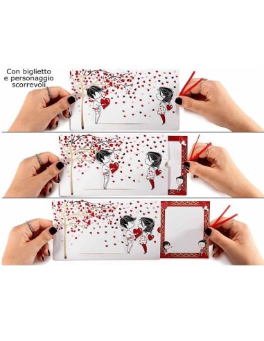 Biglietto Augurale Scorrevole Innamorati – Perfetto per San Valentino