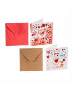 Biglietto Augurale San Valentino 10x10cm - 4 Varianti 💌 2