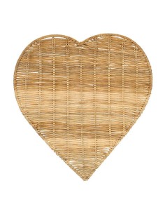 Tovaglietta americana a cuore  in vimini 36x36 cm Nuvole di Stoffa