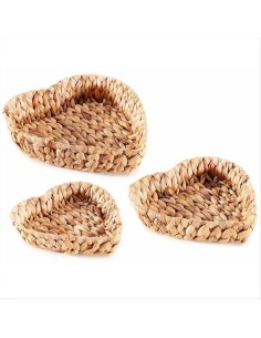 Cesto a Cuore in Giacinto Intrecciato - 3 Misure 💕