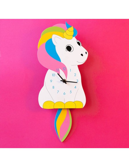 Orologio a pendolo unicorno