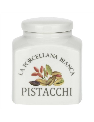 Barattolo decorato Pistacchi Conserva 0,5 L - La Porcellana Bianca