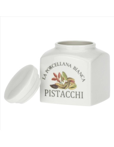 Barattolo decorato Pistacchi Conserva 0,5 L - La Porcellana Bianca
