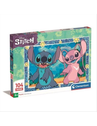 Puzzle 104 pezzi Stitch e Angel – Clementoni SuperCollezione Disney 🧩