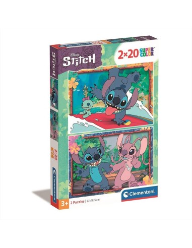 Set Puzzle 2x20 pezzi Stitch e Angel – Divertimento Disney! 🧩✨