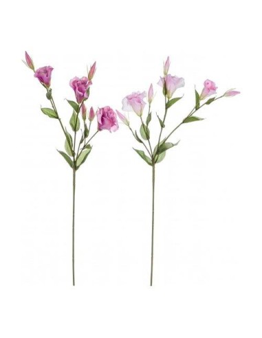 Fiore artificiale Lisianthus rosa 78cm 2 varianti (1pz)