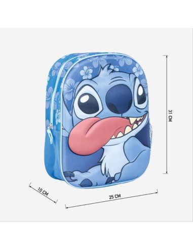 Zainetto 3D Stitch 31cm - Divertimento Disney per Tutti! 🎒🐾