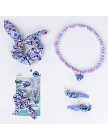 Set Collana E Accessori Capelli Stitch 🌺 – Stile e Divertimento Disne