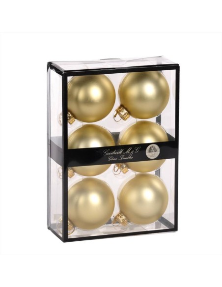 GOODWILL Pallina di vetro d.7cm ORO opaco 