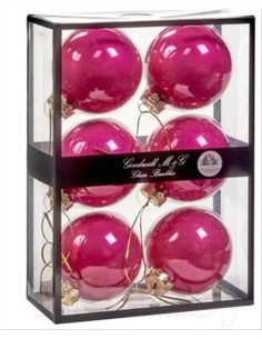 GOODWILL Pallina di vetro d.7cm FUCSIA opaco